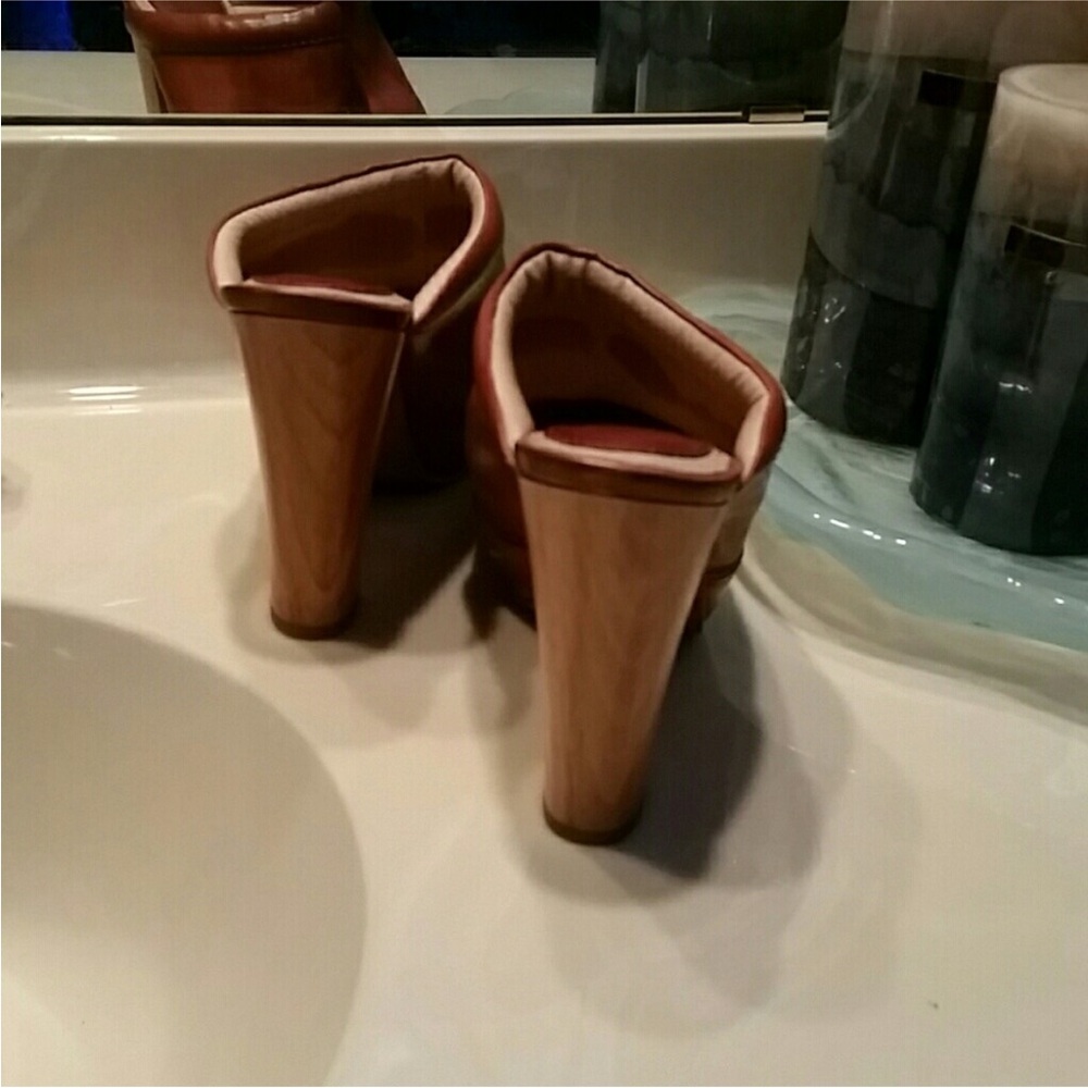 Frye Brown Leather Mules - Picture 4 of 4
